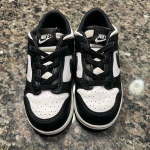 Nike Kids Black and White Dunks